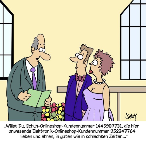 Cartoon: Willst Du? (medium) by Karsten Schley tagged heiraten,liebe,männer,frauen,onlineshopping,shopping,ecommerce,kaufen,käufer,kunden,verkaufen,wirtschaft,business,geld,gesellschaft,liebe,heiraten,männer,frauen,onlineshopping,shopping,ecommerce,kaufen,käufer,kunden,verkaufen,wirtschaft,business,geld,gesellschaft