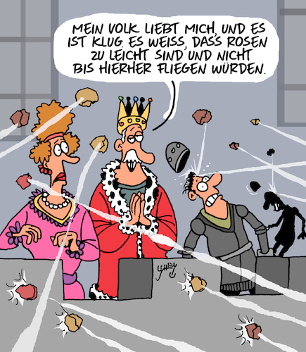 Cartoon: Wunsch und Wirklichkeit (medium) by Karsten Schley tagged herrscher,wünsche,untertanen,gesellschaft,kritik,politik,realitätsferne,wirklichkeit,herrscher,wünsche,untertanen,gesellschaft,kritik,politik,realitätsferne,wirklichkeit