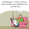 Cartoon: ACHTUNG!! (small) by Karsten Schley tagged presse,medien,zeitungen,relevanz,journalismus,fakten,banalität,boulevardmedien,leser,bildung,gesellschaft,deutschland