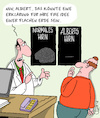 Cartoon: Alles flach (small) by Karsten Schley tagged psychologie,einbildung,verschwörungstheorie,internet,bildung,gesundheit,fake,gesellschaft,naturgesetze,faktenleugnung