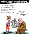 Cartoon: Alte weiße Männer (small) by Karsten Schley tagged alter,konservatismus,umwelt,mode,plastik,politik,zukunft,kinderarbeit,wahlen,gesellschaft