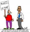 Cartoon: Anti - Amerikanismus (small) by Karsten Schley tagged usa,politik,obama