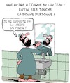 Cartoon: Attaque au Couteau (small) by Karsten Schley tagged terrorisme,islam,caricatures,politique,medias,liberte,de,la,presse,charlie,hebdo,attaques,au,couteau