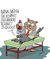 Cartoon: Beim Tierarzt (small) by Karsten Schley tagged medizin,gesundheit,tiere,tiemedizin,veterinäre,haustiere,katzen,mäuse,ärzte