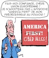 Cartoon: Biden et UE (small) by Karsten Schley tagged biden,europe,politique,otan,militaire,defense,france,societe