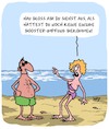 Cartoon: Booster-Impfung (small) by Karsten Schley tagged corona,impfung,booster,urlaub,männer,frauen,strand,politik,gesundheit