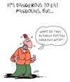 Cartoon: Dangerous! (small) by Karsten Schley tagged food,animals,industrial,farming,chemistry,nutrition,health,drugs,medicaments,society,business,economy