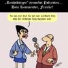 Cartoon: Der Kommentar (small) by Karsten Schley tagged reichsbürger,neonazis,kriminalität,terrorismus,rechtsextremismus,verbrechen,polizei,gesellschaft,deutschland,hass