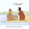 Cartoon: Der Preis ist sch... (small) by Karsten Schley tagged religion,christentum,jesus,wunder,bibel,wucherer,geld,business,kirche