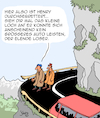 Cartoon: Durchgebrettert (small) by Karsten Schley tagged unfälle,verkehr,autos,wirtschaft,business,karriere,einkommen,gesellschaft