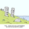 Cartoon: Eine Laune hat der wieder... (small) by Karsten Schley tagged psychologie gemüt laune einstellung geschichte historisches osterinseln gefühl