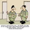 Cartoon: Eisenharter Typ!! (small) by Karsten Schley tagged soldaten,krieg,afghanistan,kosovo,familien,kinder,erziehung,mütter,jugend,männer,frauen