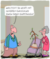 Cartoon: Enkel (small) by Karsten Schley tagged alter,familie,enkelkinder,bäume,beziehungen,soziales,gesellschaft