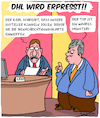 Cartoon: Erpressung!! (small) by Karsten Schley tagged dhl,erpressung,paketzustellung,transport,verbrechen,konzerne,post,wirtschaft,business,deutschland