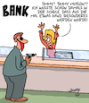 Cartoon: Etwas besonderes (small) by Karsten Schley tagged schule,karriere,jobs,kriminalität,leben,banken,bankraub,zukunft,gesellschaft