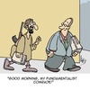 Cartoon: Fundamentalist Brother (small) by Karsten Schley tagged political,correctness,fundamentalism,koran,religion