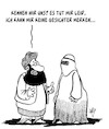 Cartoon: Gesichter (small) by Karsten Schley tagged frauen,männer,taliban,religion,afghanistan,islam,terrorismus,gesellschaft