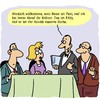 Cartoon: Guten Abend! (small) by Karsten Schley tagged gastronomie,restaurants,kellner,rechtsanwälte,köche,ernährung,recht,gesetz,lebensmittel,hygiene,gesundheit