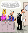 Cartoon: Gutes Benehmen (small) by Karsten Schley tagged benehmen,manieren,restaurants,gastronomie,trinkgeld,essen,bildung,service,kundenzufriedenheit,reklamationen,business,gesellschaft,medien,kultur