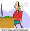 Cartoon: IT - Service (small) by Karsten Schley tagged technik,computer,wirtschaft,kunden,kundenservice,geld