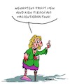 Cartoon: Kein Fleisch! (small) by Karsten Schley tagged veganer,klimawandel,emissionen,methangas,massentierhaltung,haustiere,gesellschaft,politik