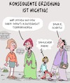 Cartoon: Konsequenz ist wichtig!! (small) by Karsten Schley tagged eltern,kinder,familie,erziehung,konsequenz,bildung,autorität,gesellschaft