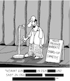 Cartoon: Korrekte Comedy (small) by Karsten Schley tagged comedy,kunst,kunstfreiheit,zensur,medien,political,correctness