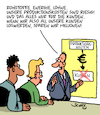 Cartoon: Kostensenkung (small) by Karsten Schley tagged produktion,produktionskosten,einsparungen,kunden,wirtschaft,umsätze,gewinne