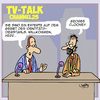 Cartoon: Kriminell! (small) by Karsten Schley tagged kriminalität,internetkriminalität,fernsehen,unterhaltung,talk,show,verbrechen,computer,experten