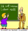 Cartoon: Lehrer und Schüler (small) by Karsten Schley tagged kinder,jugendliche,bildung,lehrer,schüler,schule,erziehung