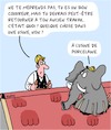 Cartoon: Les bons artisans (small) by Karsten Schley tagged artisanat,couvreurs,emplois,economie,travail,talent,carriere,elephants,porcelaine