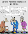 Cartoon: Les Jeunes (small) by Karsten Schley tagged politiciens,les,jeunes,arrogance,conflits,elections,europe
