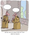 Cartoon: Les Moines (small) by Karsten Schley tagged moines,religion,monasteres,voeux,foi,christianisme