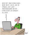 Cartoon: Likes (small) by Karsten Schley tagged facebook,computer,internet,likes,einladungen,technik,beziehungen,gesellschaft,kommunikation,soziale,medien