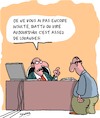 Cartoon: Louanges (small) by Karsten Schley tagged carriere,bureau,superieurs,personnel,direction