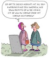 Cartoon: Maske und Knoblauch (small) by Karsten Schley tagged essen,ernährung,coronavirus,maske,knoblauch,männer,frauen,ehe,beziehungen,tod,soziales,gesellschaft