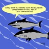 Cartoon: Morgens (small) by Karsten Schley tagged tiere,natur,fische,meere,ozeane,ernährung,haie,kaffee