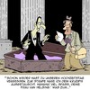 Cartoon: NICHT vergessen!! (small) by Karsten Schley tagged männer,frauen,liebe,hochzeit,hochzeitstag,jubiläum,ehe,beziehungen,rache,humor,vampire,horror
