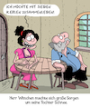 Cartoon: Nichts als Sorgen... (small) by Karsten Schley tagged kinder,eltern,töchter,väter,liebe,beziehungen,pubertät,familie,märchen,literatur,film