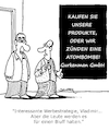 Cartoon: Nur ein Bluff (small) by Karsten Schley tagged wirtschaft,werbung,business,verkaufen,verkäufer,marketing,umsatz,gewinne,kunden,glaubwürdigkeit,gesellschaft