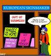 Cartoon: Obama is bad for the economy! (small) by Karsten Schley tagged politics usa obama europe