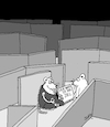 Cartoon: Philosophie (small) by Karsten Schley tagged philosophie,religion,buddhismus,gelassenheit,mäuse,tierversuche,wissenschaft,problemlösung,tiere,gesellschaft