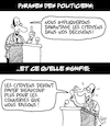 Cartoon: Phrases (small) by Karsten Schley tagged politique,politiciens,elections,phrases,citoyens,democratie,medias