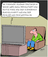 Cartoon: Politik auf Sendung (small) by Karsten Schley tagged korruption,wirtschaft,politiker,konzerne,geld,macht,demokratie,industrie,medien,gesellschaft