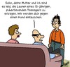 Cartoon: Pubertät (small) by Karsten Schley tagged jugend pubertät teenager eltern mütter väter kinder