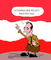 Cartoon: Raustreten (small) by Karsten Schley tagged strache,österreich,wahlen,rechtsextremismus,populismus,europa,politik,demokratie