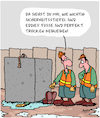 Cartoon: Sicher ist sicher (small) by Karsten Schley tagged arbeit,arbeitssicherheit,sicherheitskleidung,arbeitgeber,arbeitnehmer,industrie,unfälle,gesundheit,arbeitsschutzvorschriften,berufsgenossenschaft