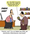 Cartoon: Smartphones (small) by Karsten Schley tagged technik,smartphones,verkaufen,umsatz,wirtschaft,verkäufer,business