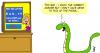 Cartoon: Snake TV (small) by Karsten Schley tagged entertainment tv animals