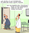Cartoon: Standpunkt (small) by Karsten Schley tagged ärzte,patienten,gesundheit,demokratie,politik,meinungen,meinungsfreiheit,medien,populismus,gesellschaft